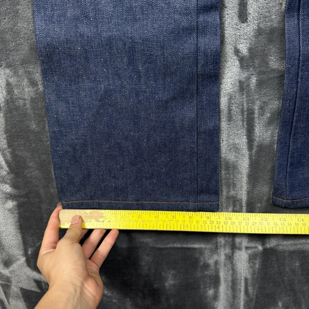 Wrangler Jeans Mens 28x34 Blue Excellent Vintage No Fault Flare Leg USA Made